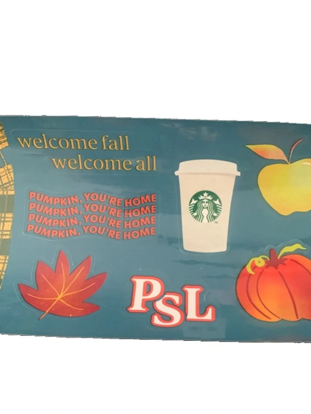 Pre Owned Starbucks 2022 Pink Holiday Flower Glitter Cold Tumbler Straw Stickers